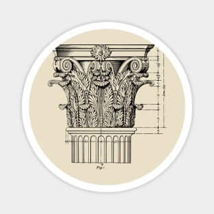 Corinthian column 1 Magnet